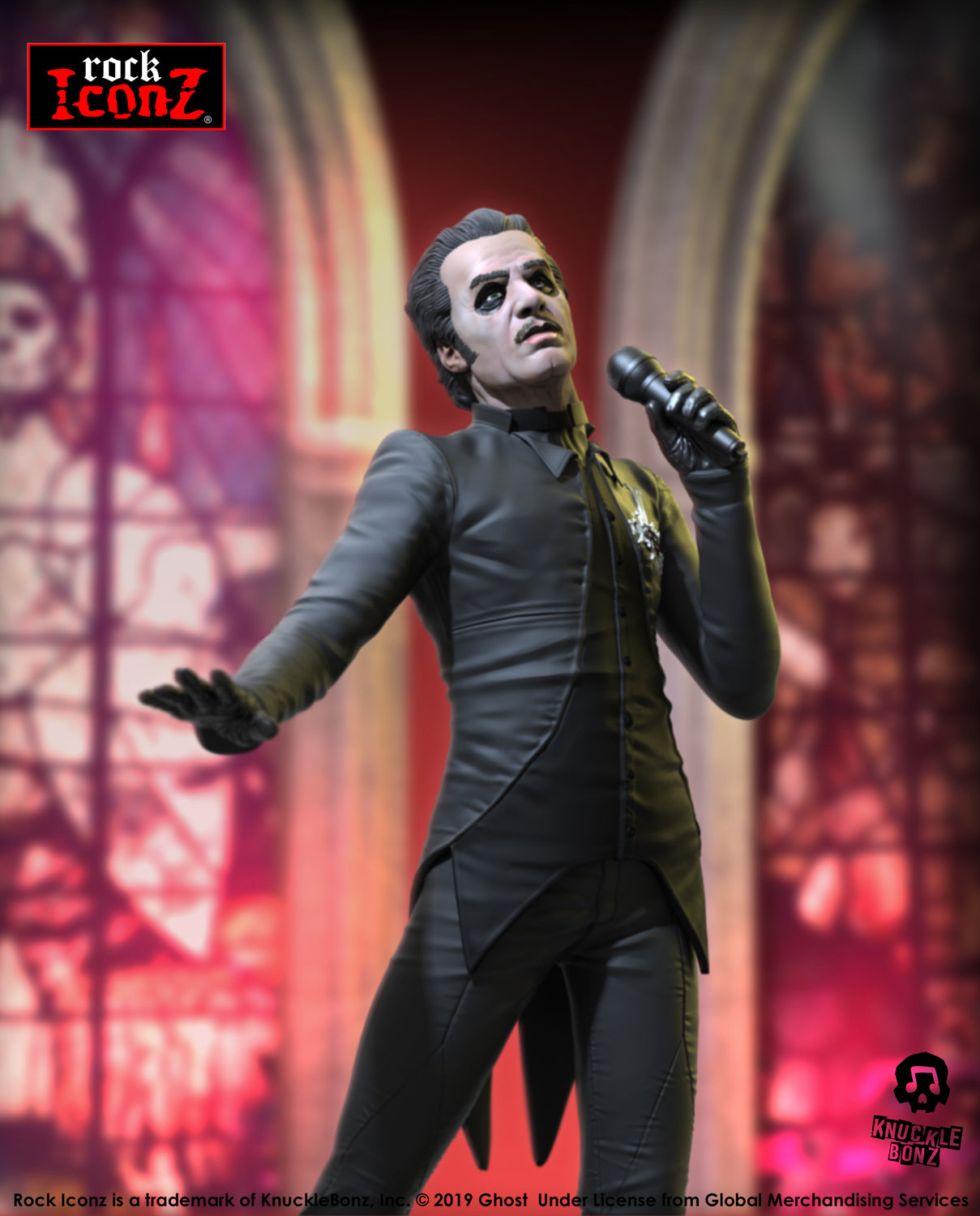 Ghost Cardinal Copia (Black Tuxedo) KnuckleBonz Statue